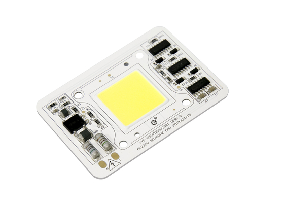 Lampu Pertumbuhan AC LED Modul Tinggi PPFD D5070 220V 50W COB LED Chip
